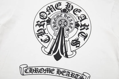 Chrome Hearts Double Exposure Horse Hoof Cross T-Shirt 6006