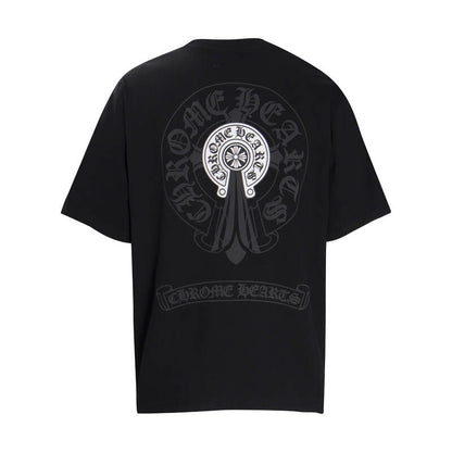 Chrome Hearts Double Exposure Horse Hoof Cross T-Shirt 6006