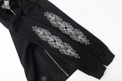 Chrome Hearts New Zip Up Hoodie -8515
